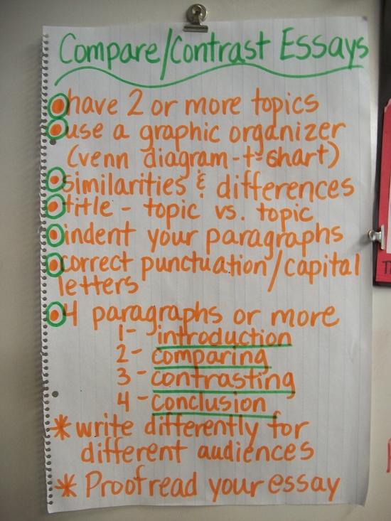 Compare contrast essay for 5th grade